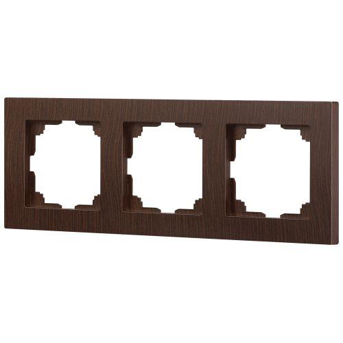 Рамка 3-м СП Accent 6-503-10 венге Intro Б0063794