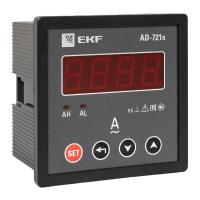 Амперметр цифровой AD-721s 1ф на панель 72х72 квадрат. вырез в коротком корпусе PROxima EKF AD-721s