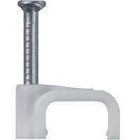 Скоба крепежная прямая с гвоздем d14мм OCS-14-50 пластик. (уп.50шт) ОНЛАЙТ 90707