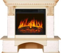 Royal Flame Каминокомплект Pierre Luxe - Сланец белый / Слоновая кость с патиной с очагом Vision 23 LED FX