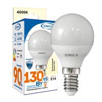 Лампа светодиодная P45 15Вт шар 4000К E14 1350лм 230В IONICH 1816