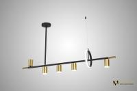 Люстра на штанге AM Group AM438 POLISHED GOLD