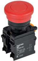 Кнопка "Грибок" d22мм 1НО+1НЗ MASTER без фиксации красн. IEK MI-BG60-11M-3-21-K04