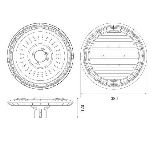 Светильник светодиодный SPP-506-0-50K-060 60Вт 5000К IP65 6000лм КСС Д уличный черн. Эра Б0062669