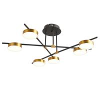 Люстра на штанге Natali Kovaltseva LED LAMPS 81101/6C GOLD BLACK