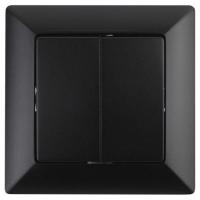 Переключатель 2-кл. СП 10А IP20 250В Solo антрацит 4-107-05 Intro Б0053613