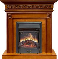 Royal Flame Каминокомплект Valletta - Орех с очагом Majestic FX Black