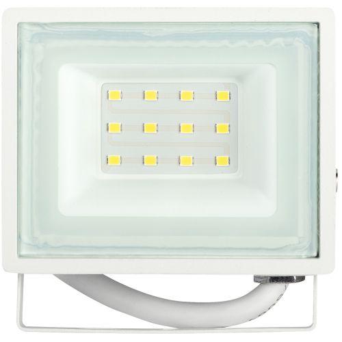 Прожектор светодиодный LPR-023-W-65K-010 10Вт 6500К 800Лм IP65 уличный бел. ЭРА Б0054639
