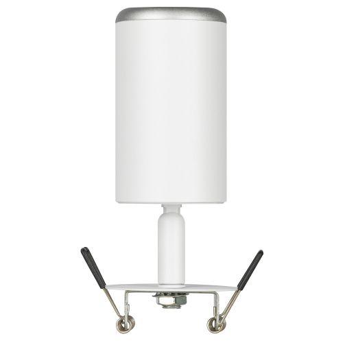 Светильник KL106 MR16 GU5.3 встраив. алюм. WH/SL бел./серебро матов. ЭРА Б0061634