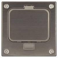 Люк 18-6001-03 IP66 в бетон с розеткой защелка сер. Эра Б0063266