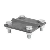 Зажим универсальный полоса-прут П-40 (4 отверстия пластина 70х70мм) HZ EKF lp-55922