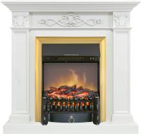 Royal Flame Каминокомплект Verona - Белый дуб с очагом Fobos FX M Brass