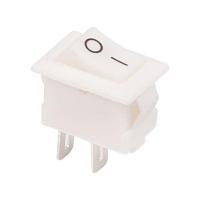 Выключатель клавишный 250В 3А (2с) ON-OFF белый Micro REXANT