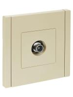 Розетка TV проходная FORTE&PIANO FP429 ваниль IEK FP-A10-P-K10