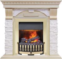 Dimplex Каминокомплект Dublin - Слоновая кость с патиной / Сланец крем с очагом Danville Brass FB2