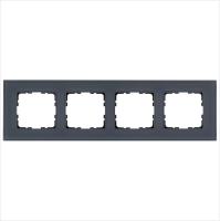 Рамка 4-м G-Glass стекло маренго Jasmart G1004GC