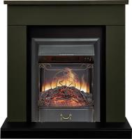 Royal Flame Каминокомплект Bergen (Разборный) - Темная олива (Ширина 900 мм) с очагом Majestic FX Black