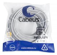 Патч-корд U/UTP кат.5E PC-UTP-RJ45-Cat.5e-20m 2xRJ45/8p8c неэкранир. PVC 20м сер. Cabeus 7701c