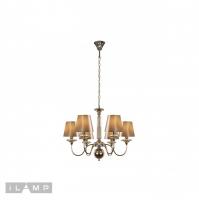 Подвесная люстра iLamp P2406-6 Nickel