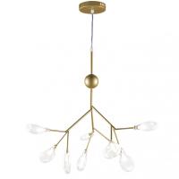 Подвесная люстра Natali Kovaltseva GRACE 75554/9С GOLD SATIN