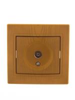 Розетка телевизионная оконечная TV СП Mira ольха LEZARD 701-0701-130