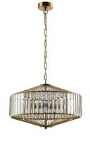 Подвесная люстра Crystal Lux FIESTA SP5 BRASS/TRANSPARENTE