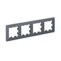 Рамка 4-м AtlasDesign Air грифель/дым. черн. SE ATN220704