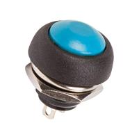 Выключатель-кнопка  250V 1А (2с) OFF-(ON)  Б/Фикс  синяя  Micro (PBS-33В)  REXANT