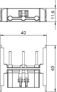 Адаптер соединительный Modul45connect VB-SKS S 16А для розеток черн. OBO 6117198