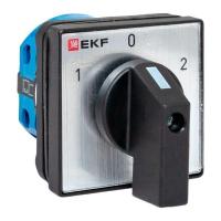 Переключатель кулачковый ПК-1-21 1п 10А "1-0-2" IP65 EKF pk-1-21-10-65