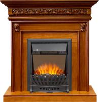 Royal Flame Каминокомплект Valletta - Орех с очагом Aspen Black