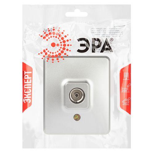 Розетка 1-м ОП Эксперт 11-3201-03 TV IP20 алюм. Эра Б0062996