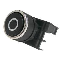 Кнопка нажимная круглая с "0" B100DH-0 черн. EMAS B100DHO