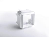 Блок установки 1-м СП для механизмов серии Mosaic 45х45 пустой бел. IEK 782225