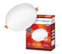 Светильник светодиодный RLP-FL 10Вт 4000К IP20 900лм 230В 100мм с рег. монтаж. 50-75мм встраив. безрамочн. панель бел. IN HOME 4690612036687