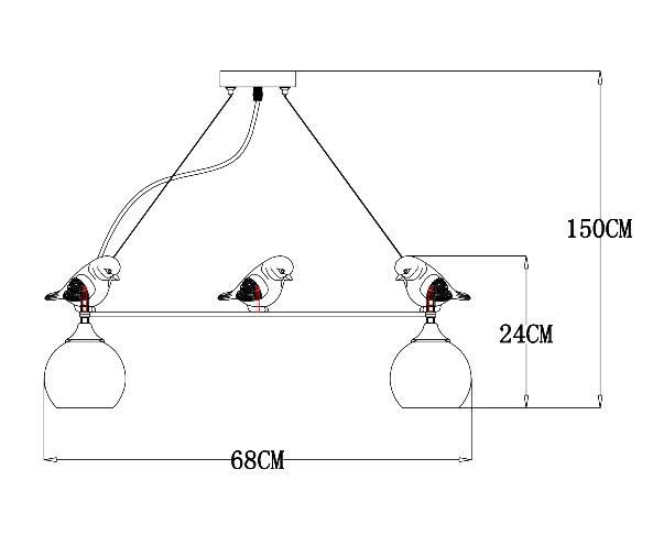 Подвесная люстра ARTE Lamp A2150SP-5WG