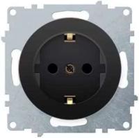 Розетка 1-м СП Florence 16А IP20 с заземл. на винтах механизм черн. (1E10201303) OneKeyElectro 2172811