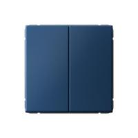 Выключатель кнопочный 2-кл. ArtGallery 10AX быстрозажим. клем. механизм аквамарин SE GAL001117S