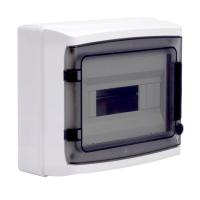 Щиток настенный 12мод. IP65 с дверцей с клеммн. блоком 63А сер. DKC RB12W6TGD