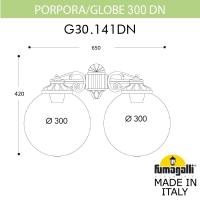 Светильник настенный Fumagalli G30.141.000.BXF1RDN