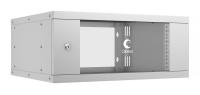 Шкаф телекоммуникационный настенный разборный LIGHT WSC-05D-4U55/45 19дюйм 4U дверь стекло сер. Cabeus 10183c