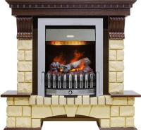 Dimplex Каминокомплект Pierre Luxe - Темный дуб / Шампань (Высота 1050мм) с очагом Danville Chrome FB2