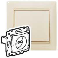 Розетка 1-м СП Valena 16А IP21 2P без заземл. механизм сл. кость (DIY-упак.) IEK 695611