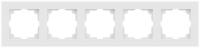 Рамка 5-м СП Accent 6-505-01М бел. матов. Intro Б0063722