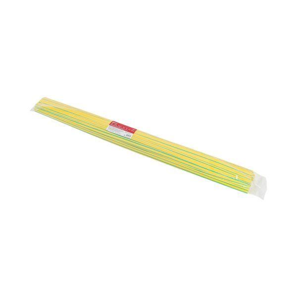 Трубка термоусадочная ТУТ нг 12/6 желт./зел. 1м (уп.50м) PROxima EKF tut-12-yg-1m