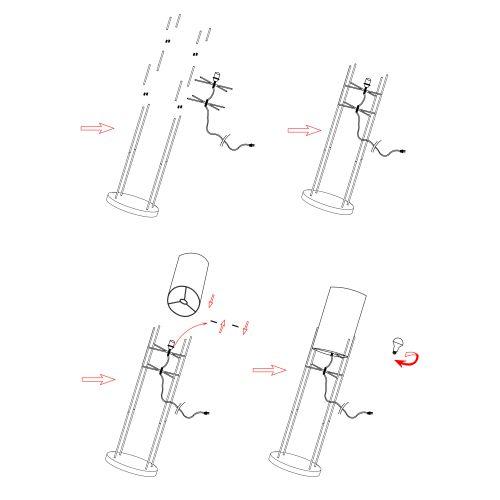 Торшер Bianca D7041-502 1хE27 60Вт классика Rivoli Б0054210