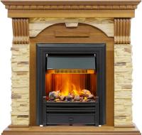 Dimplex Каминокомплект Dublin -  Дуб / Сланец с очагом Brookline Black