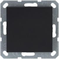 Переключатель проходной 1-кл. 10А IP20 с подсветкой механизм черн. матов. soft touch Jasmart G3012NPB