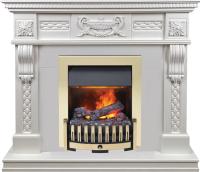 Dimplex Каминокомплект Corsica - Матовый белый (Ширина 1100) с очагом Danville Brass FB2