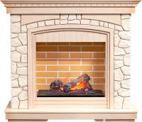 Dimplex Каминокомплект Glasgow - Слоновая кость с патиной/Белый с очагом Cassette 400 NH